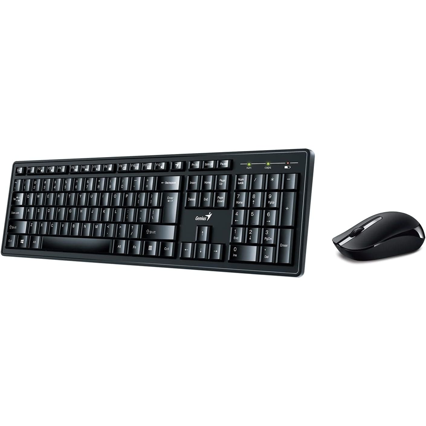 Buy Genius,Genius Smart KM-8200 Wireless Keyboard and Mouse Combo - Black - Gadcet.com | UK | London | Scotland | Wales| Ireland | Near Me | Cheap | Pay In 3 | Computer Accessories